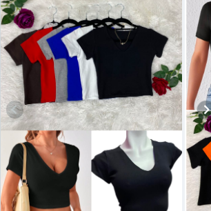 Crop- top cuello 