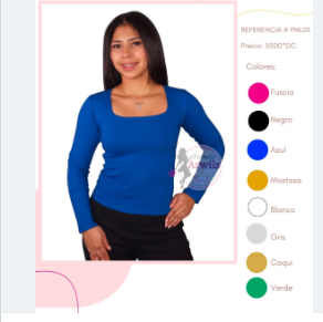 Polera cuello Cuadrado