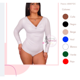 Body Drapeado manga larga