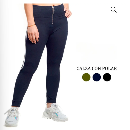 Calza con cierre